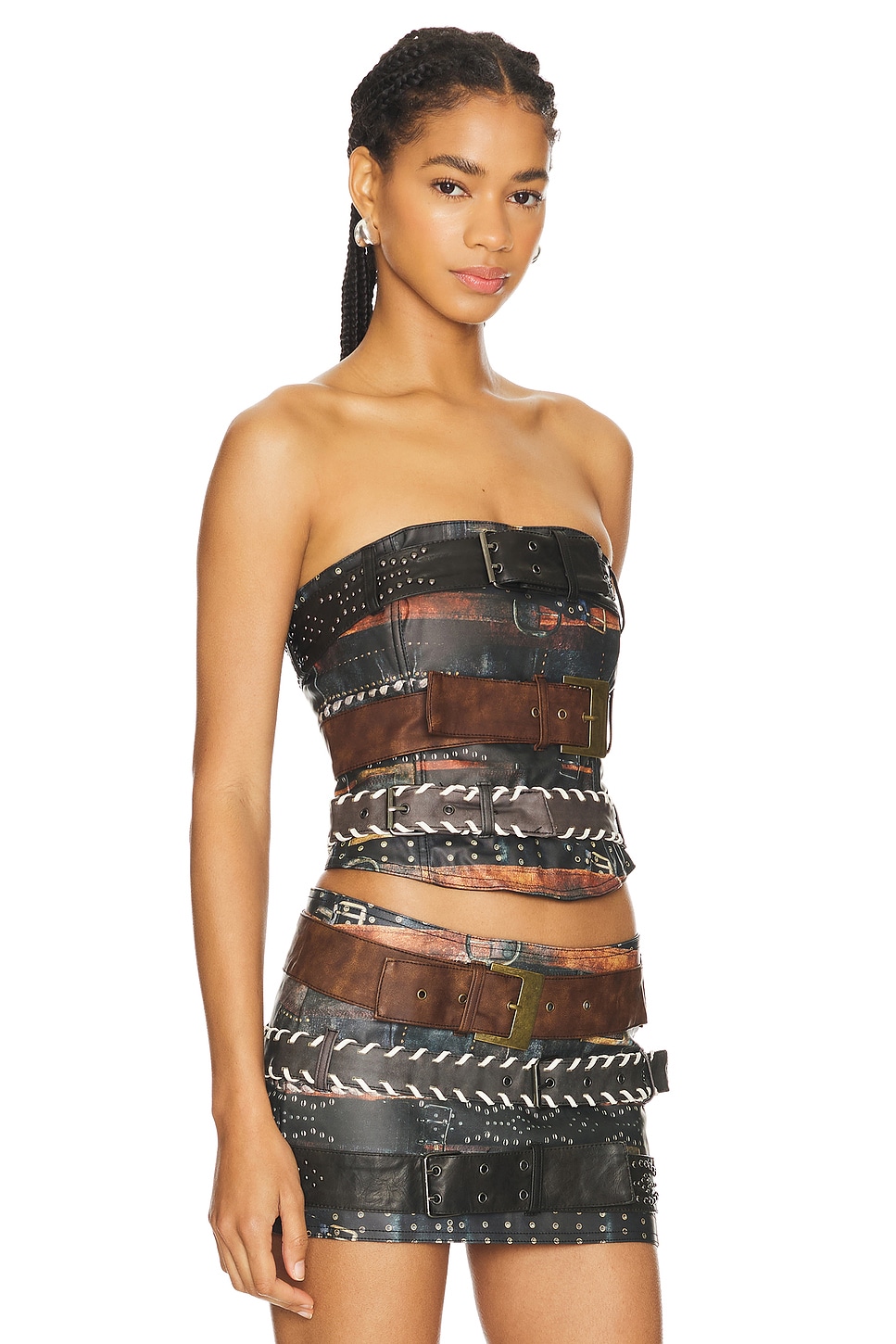 Jaded London Belt Bandeau Top