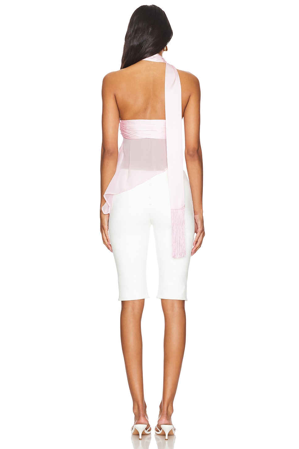 Jaded London Tube Top With Skinny Scarf