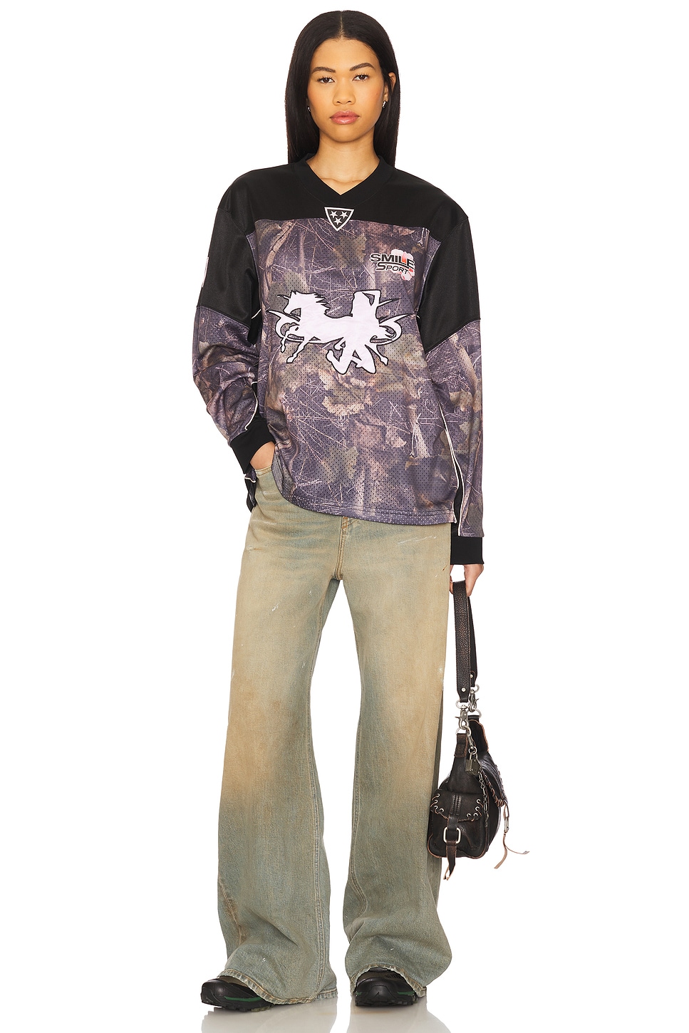 Resident Hockey Camo Top | Jaded London | Clothing