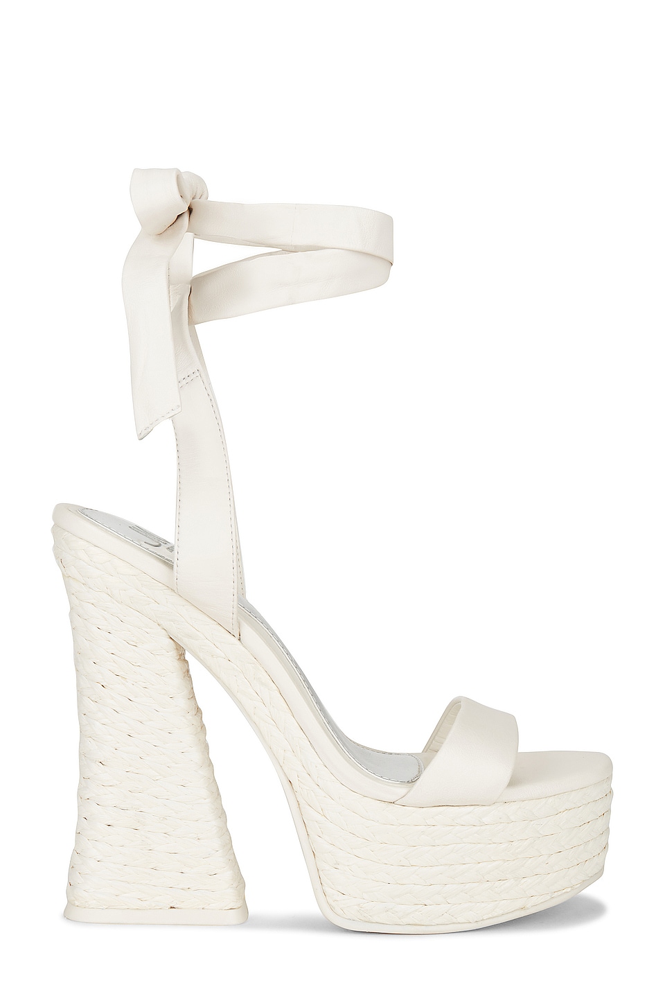 Off White Leather-Look Stiletto Heel Sandals | New Look
