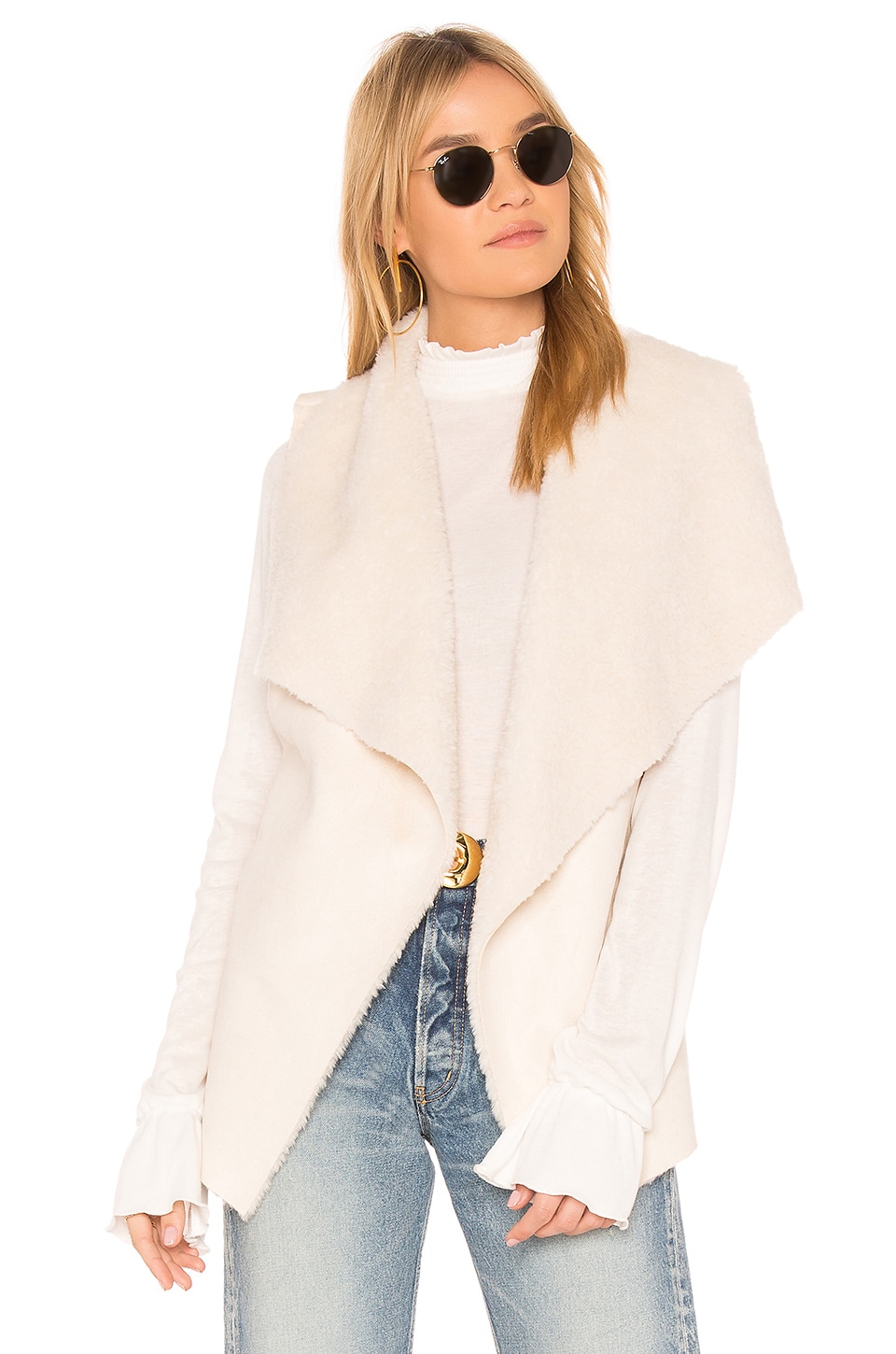 John & Jenn by Line Beatty Vest in Ivory | REVOLVE