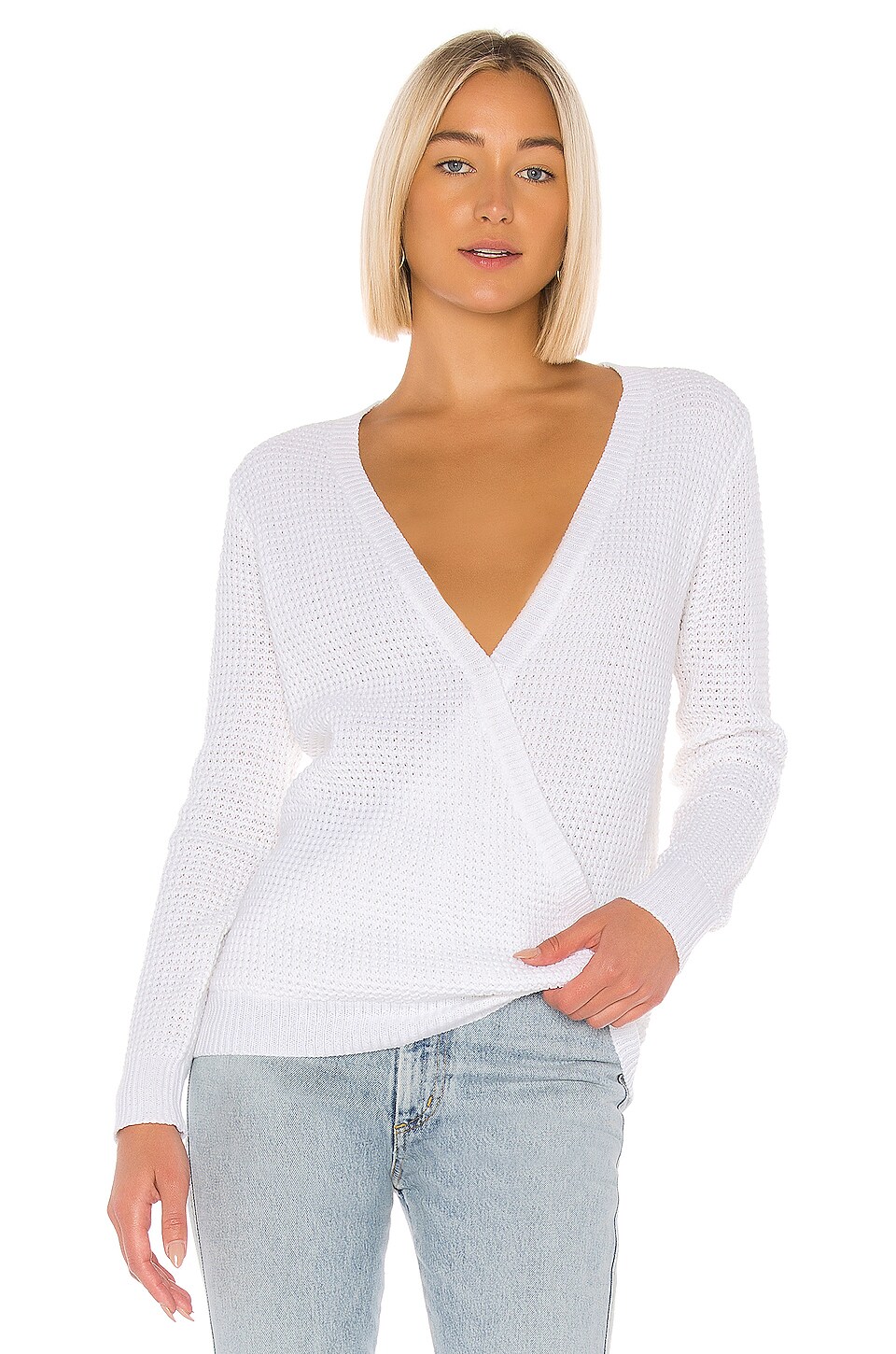 cross front sweater