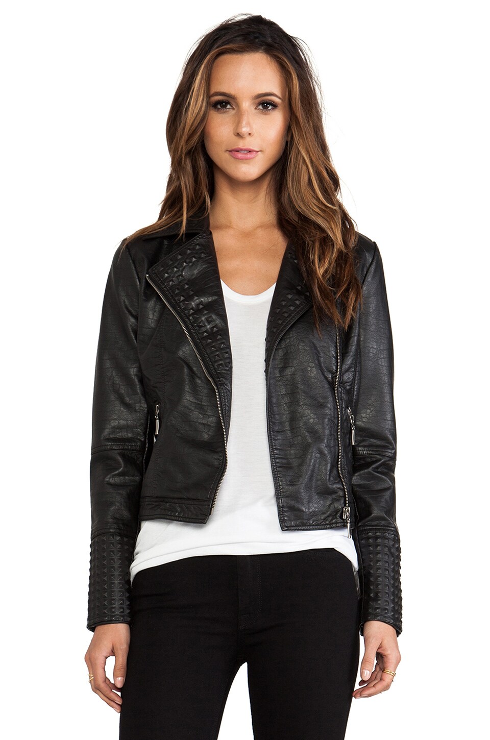 revolve leather jacket
