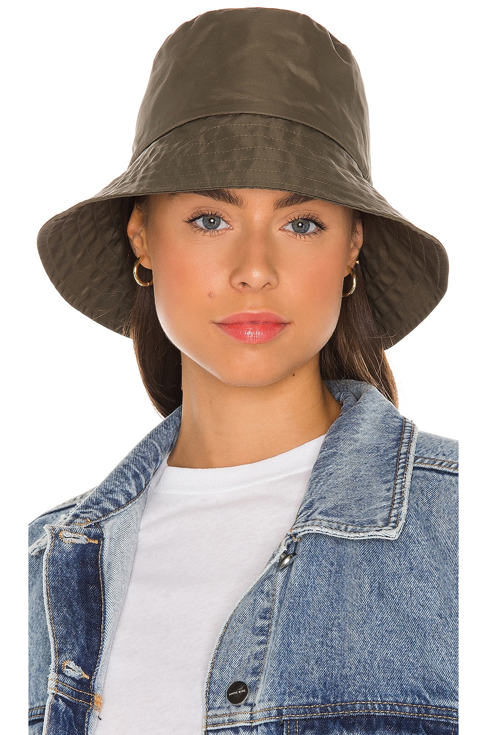 Janessa Leone Franklin Bucket Hat in Khaki | REVOLVE