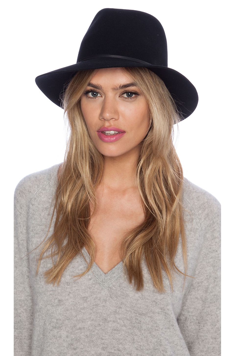 Janessa Leone Vera Hat in Black | REVOLVE