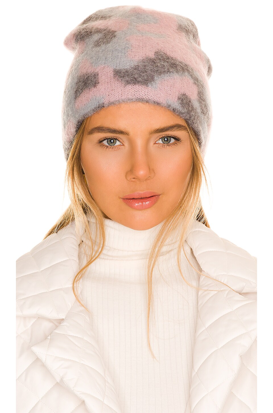 jocelyn Camo Jacquard Hat in Pastel 