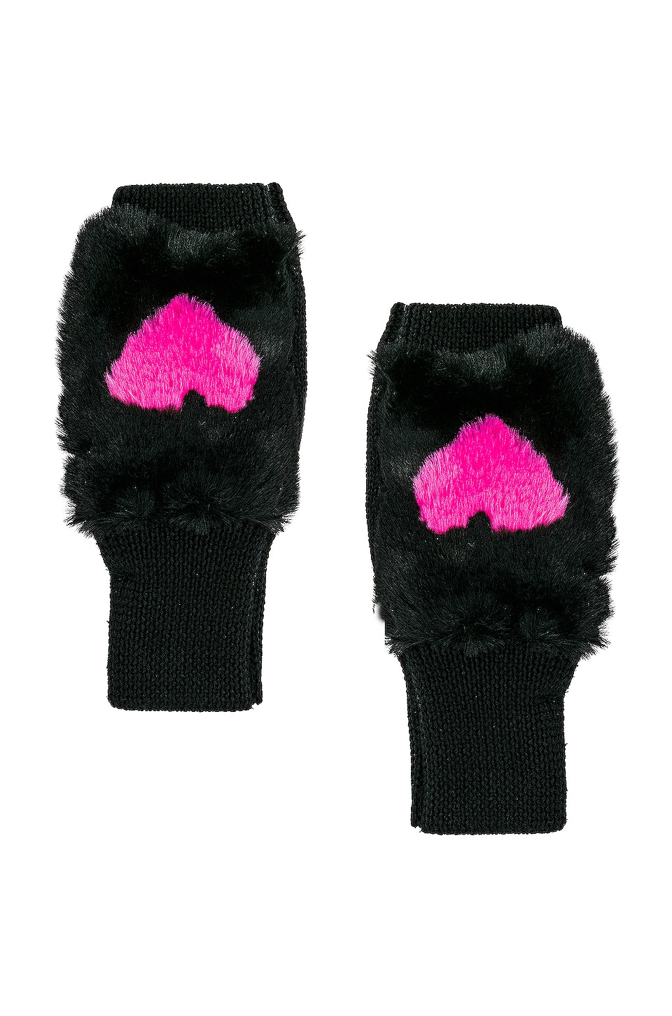 jocelyn faux fur mittens