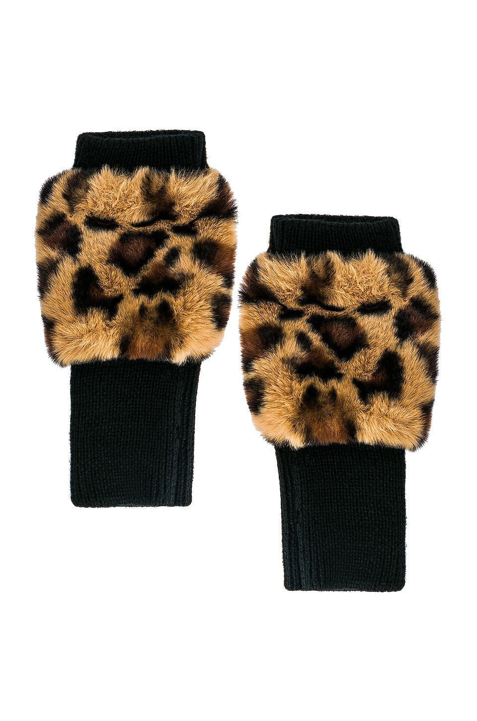 jocelyn faux fur mittens