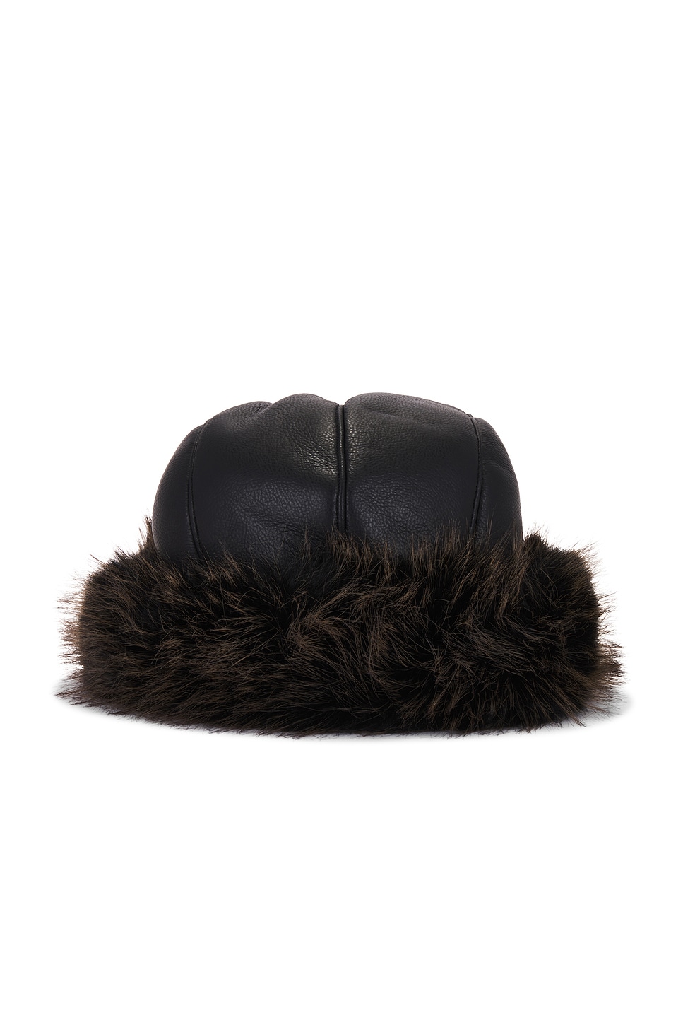 Faux Shearling Roller Hat