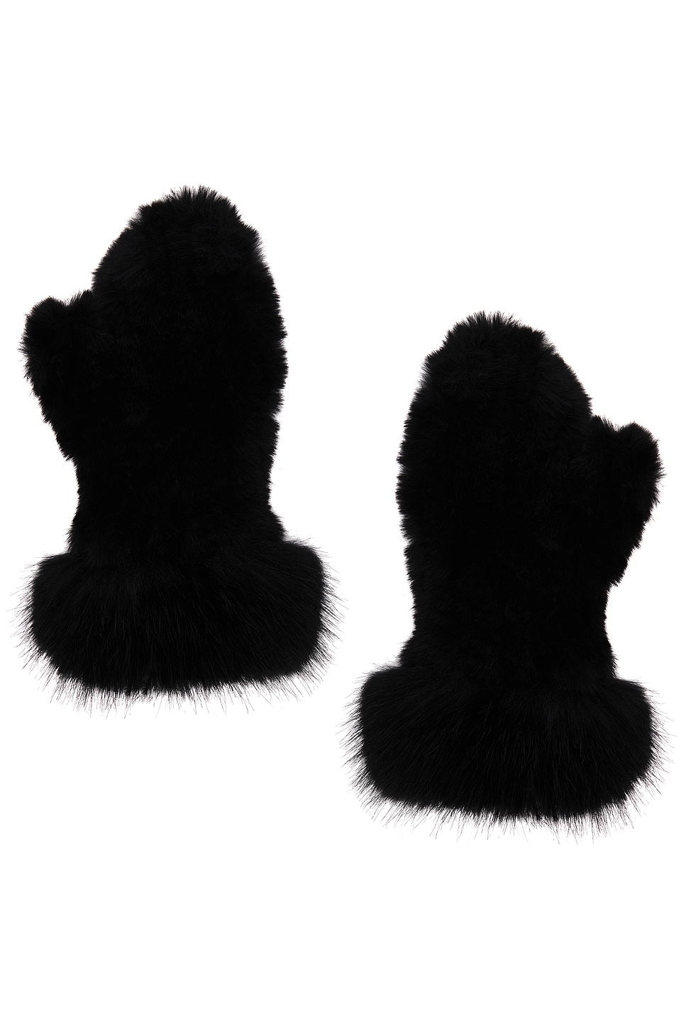 Faux Rabbit Knit Mittens