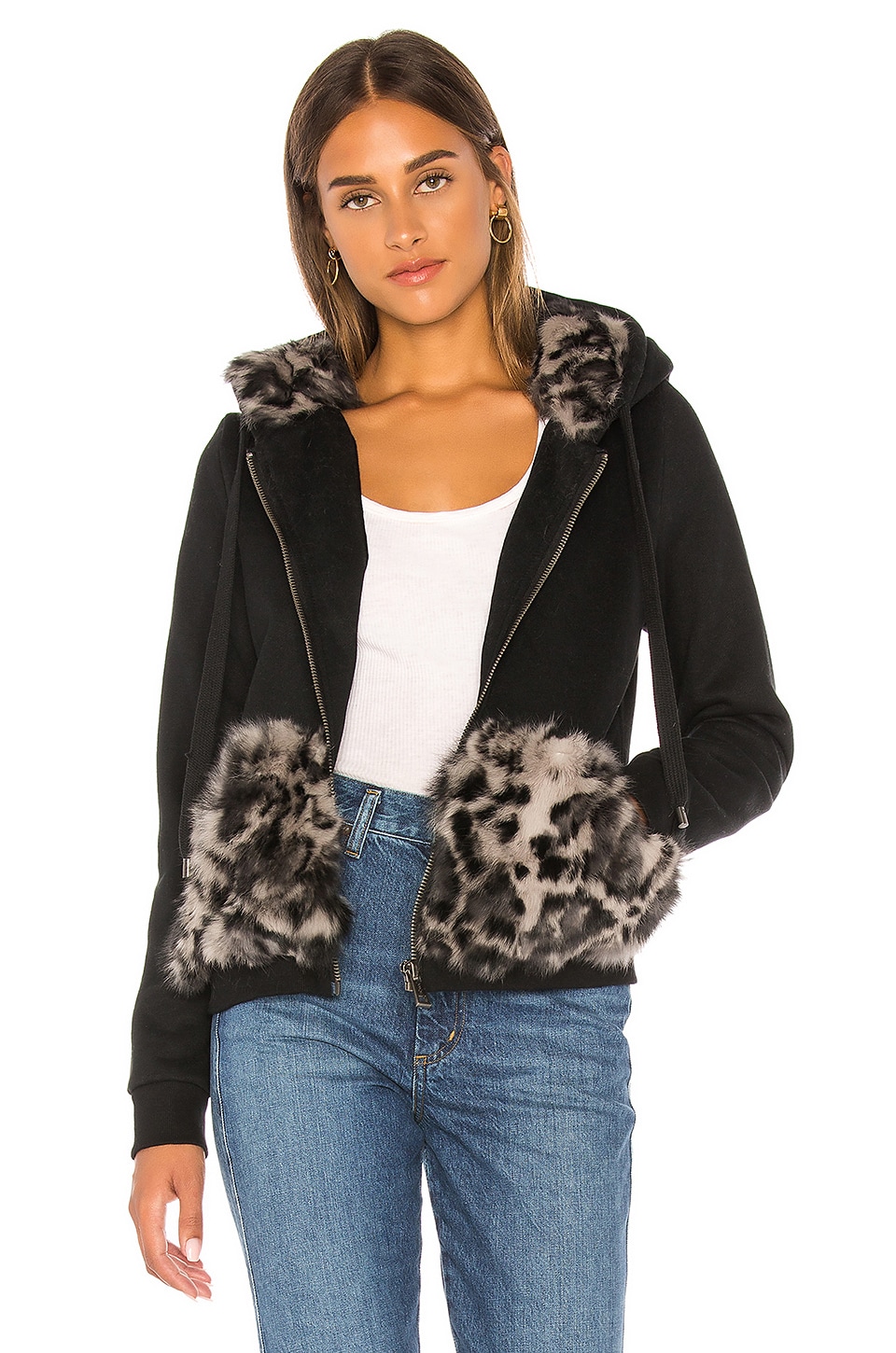 Jocelyn fur hoodie Clearance