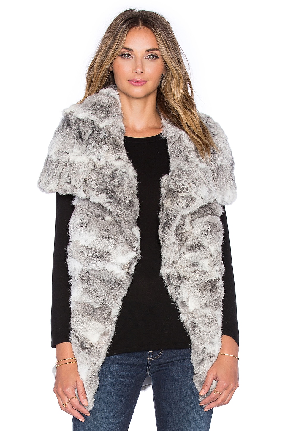 jocelyn rabbit fur vest