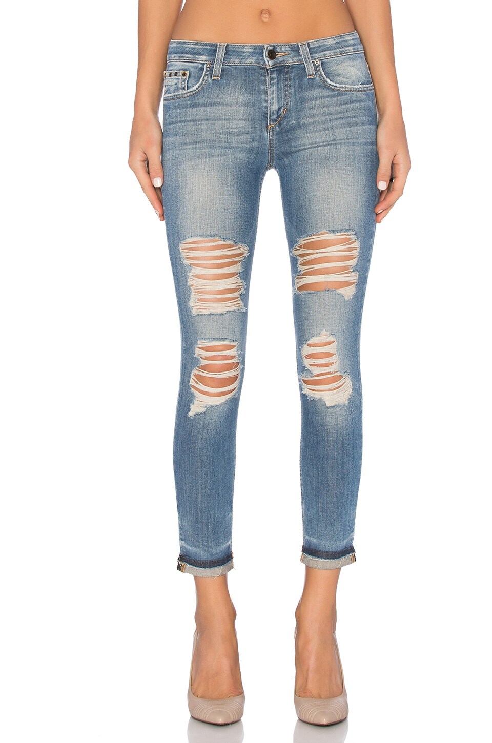 Joe's Jeans Bev Collector's Edition The Markie Crop in Light Blue REVOLVE