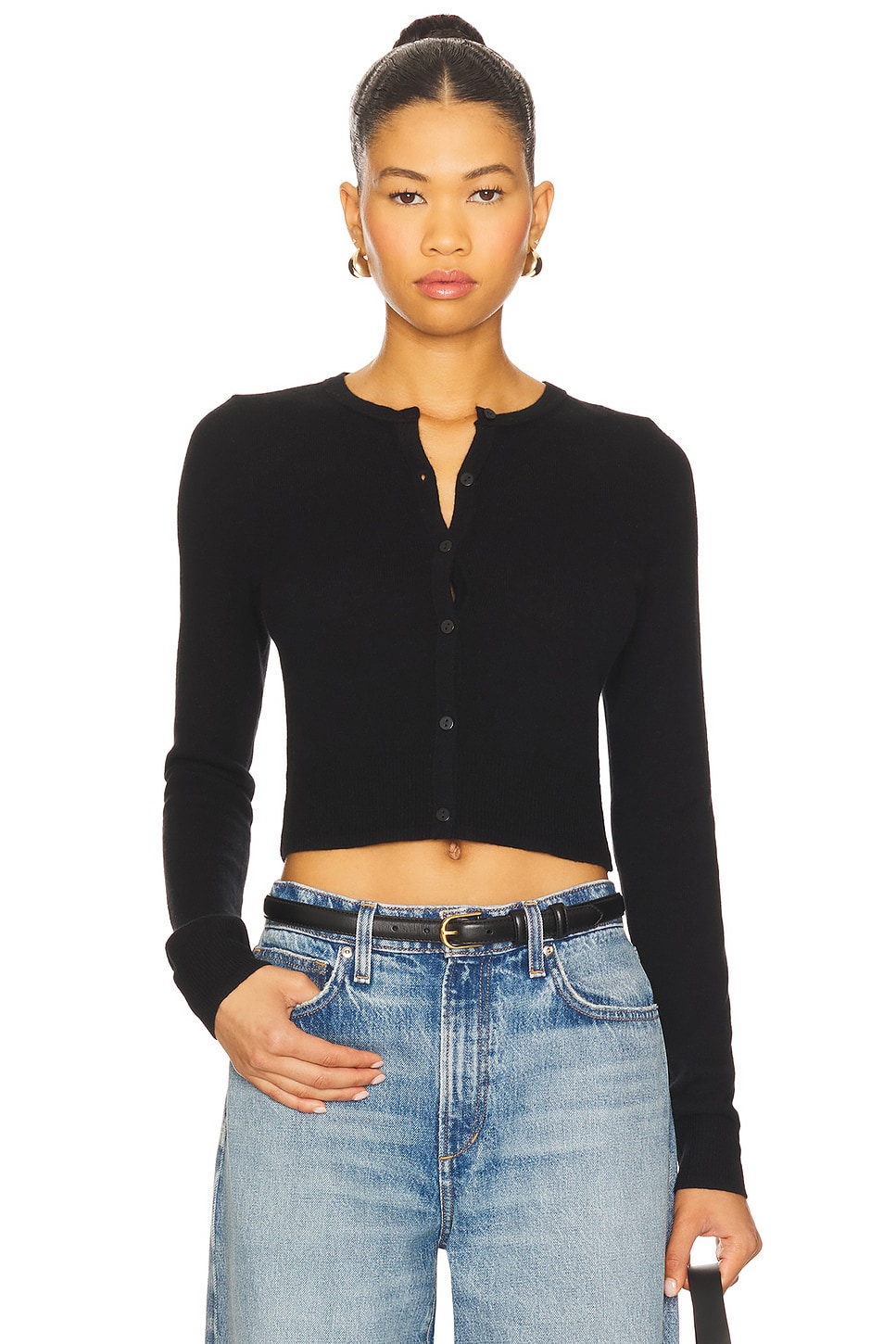 Joe's Jeans Dani Cashmere Cardigan in Black | REVOLVE
