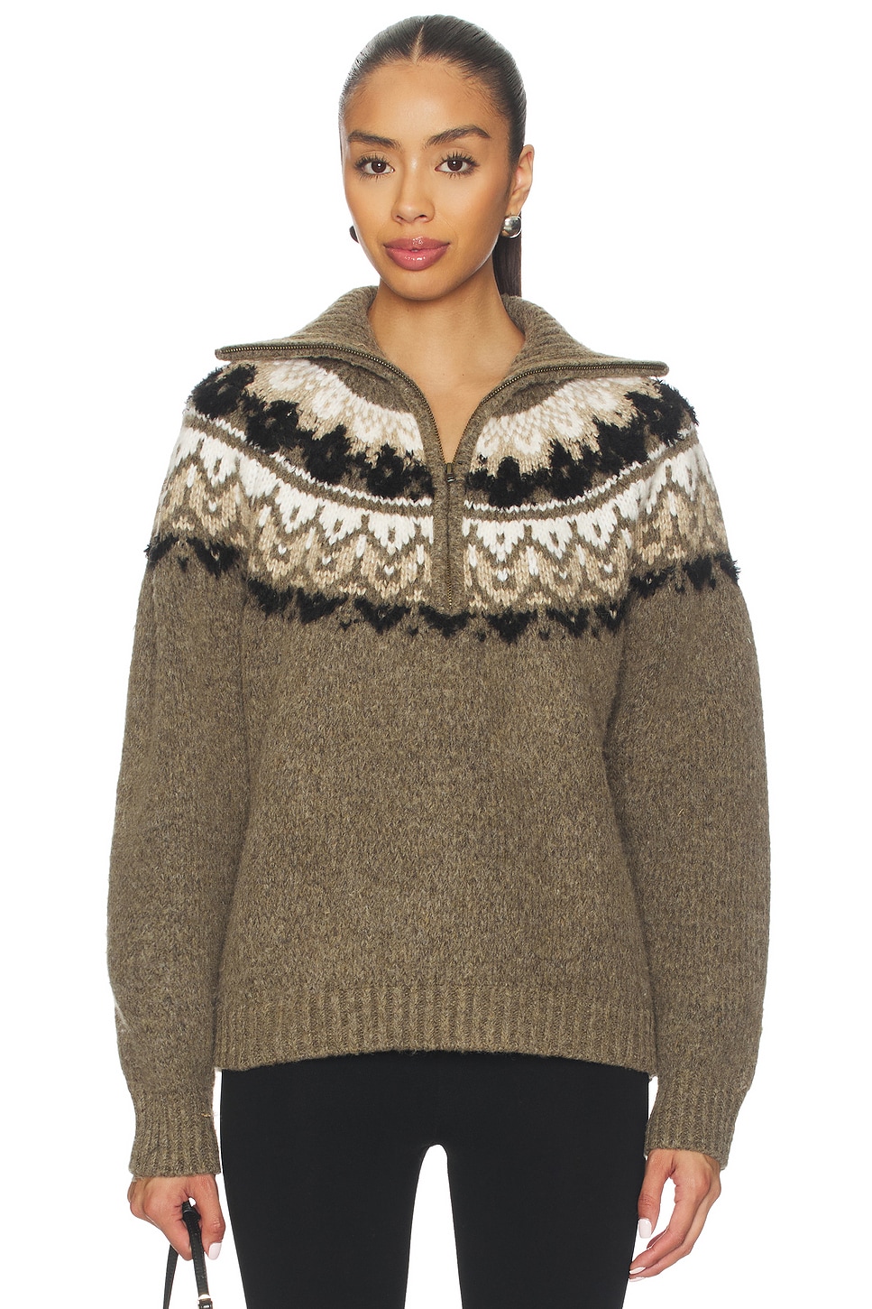 Joe's Jeans The Wells Fair Isle Sweater in Neutral Fair Isle | REVOLVE