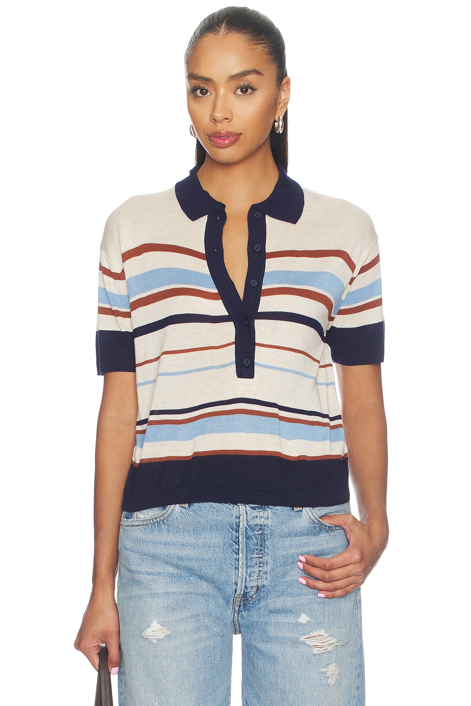 J.Crew Relaxed sweater-polo in vintage wool