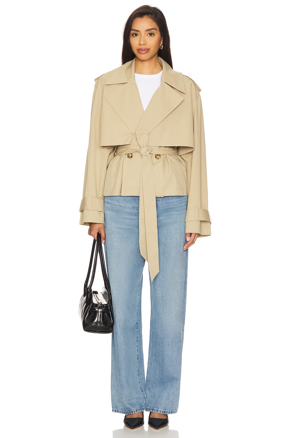 Liz Cropped Trench Coat