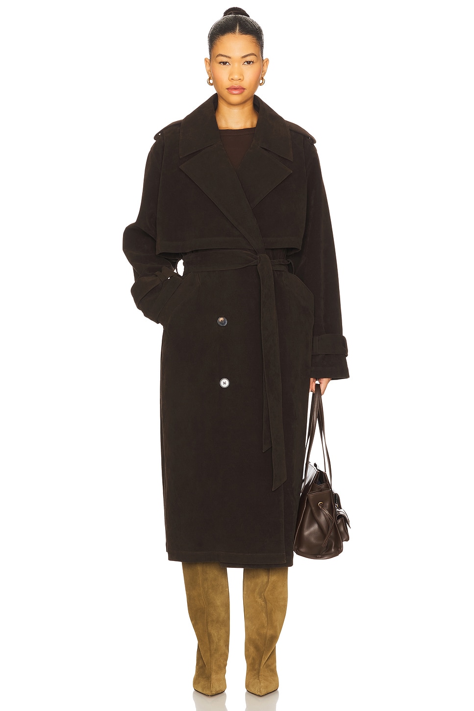 Joe's Jeans - Elizabeth Vegan Suede Trench Coat | Plush