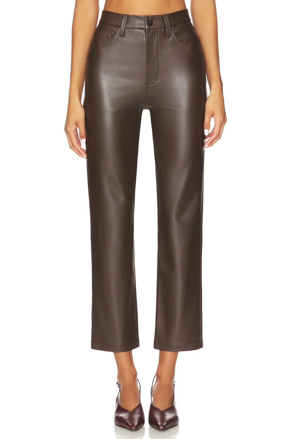 Lyra Slim Ankle Vegan Leather Straight