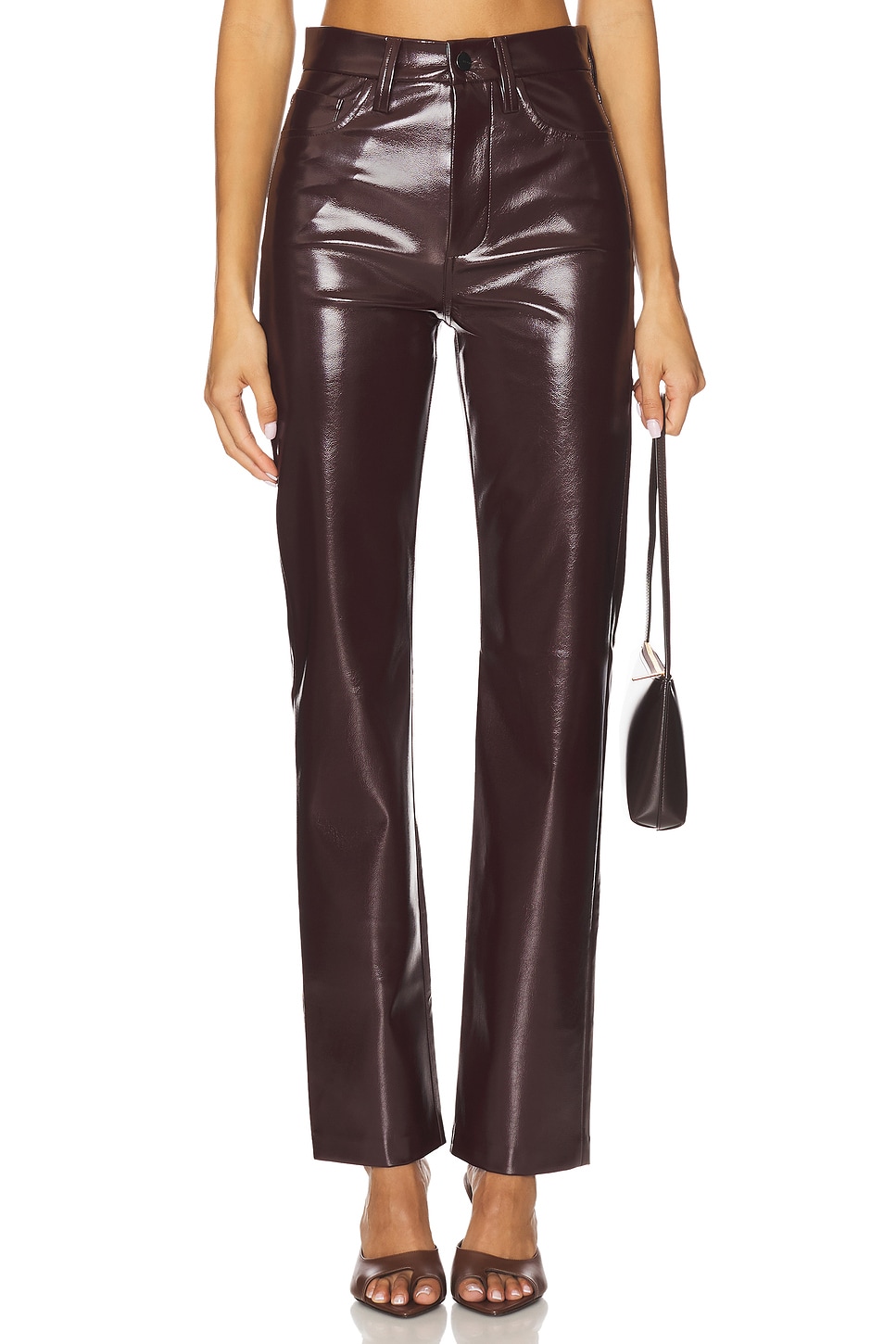 The Margo Vegan Leather Slim Pant