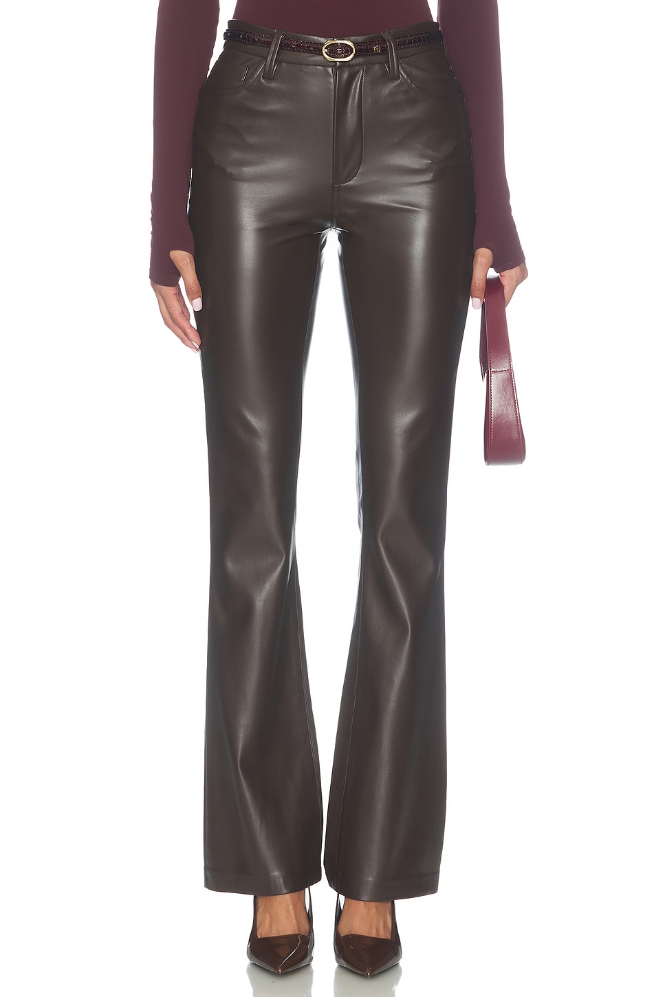 Joe's Jeans The Faux Leather Hi Honey Bootcut Pants