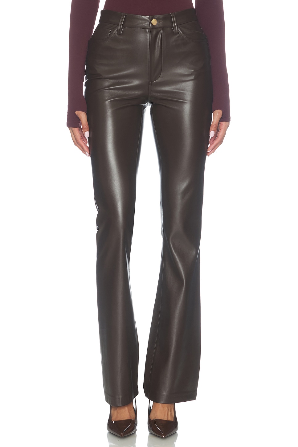 Joe's Jeans The Faux Leather Hi Honey Bootcut Pants