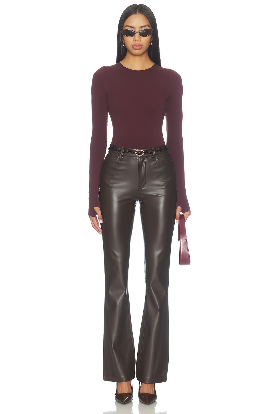 Joe's Jeans The Faux Leather Hi Honey Bootcut Pants