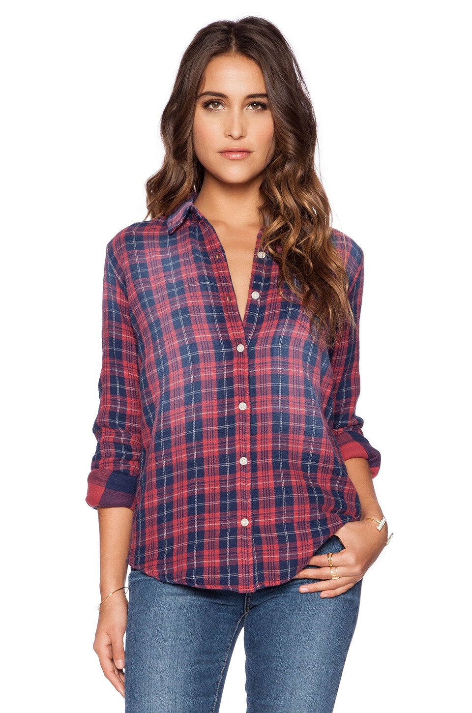 Joe's Jeans Mischa Shirt in Faded Red | REVOLVE