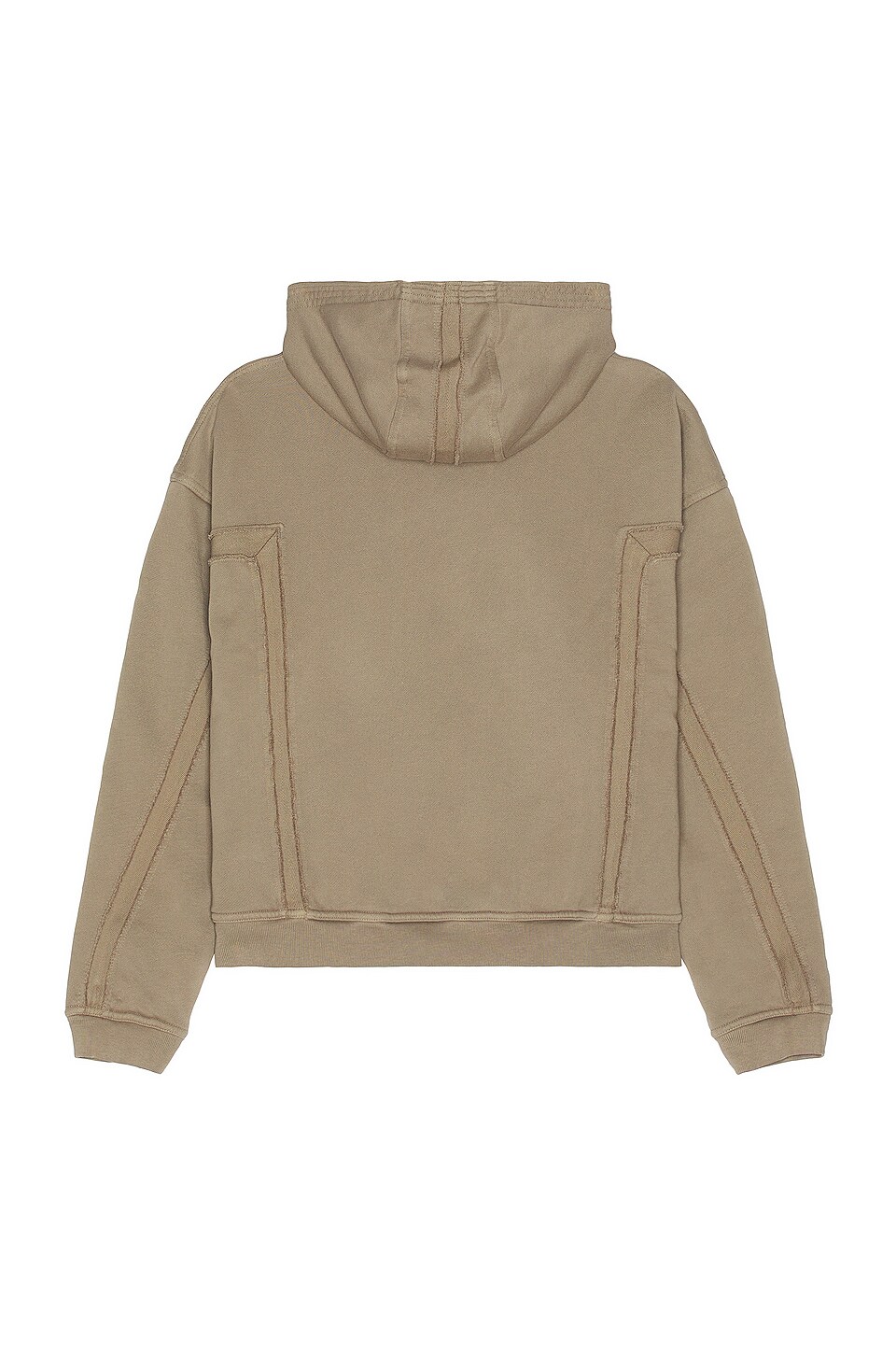 JOHN ELLIOTT Frame Full Zip Hoodie in Bark