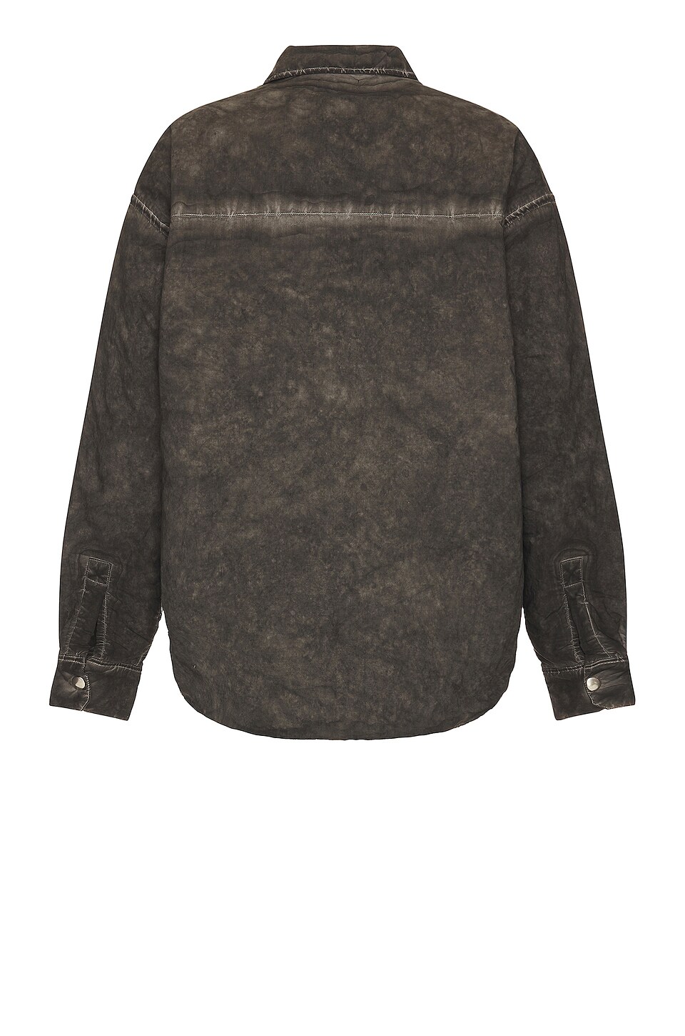 JOHN ELLIOTT Cold Dye Scout Overshirt in Charcoal