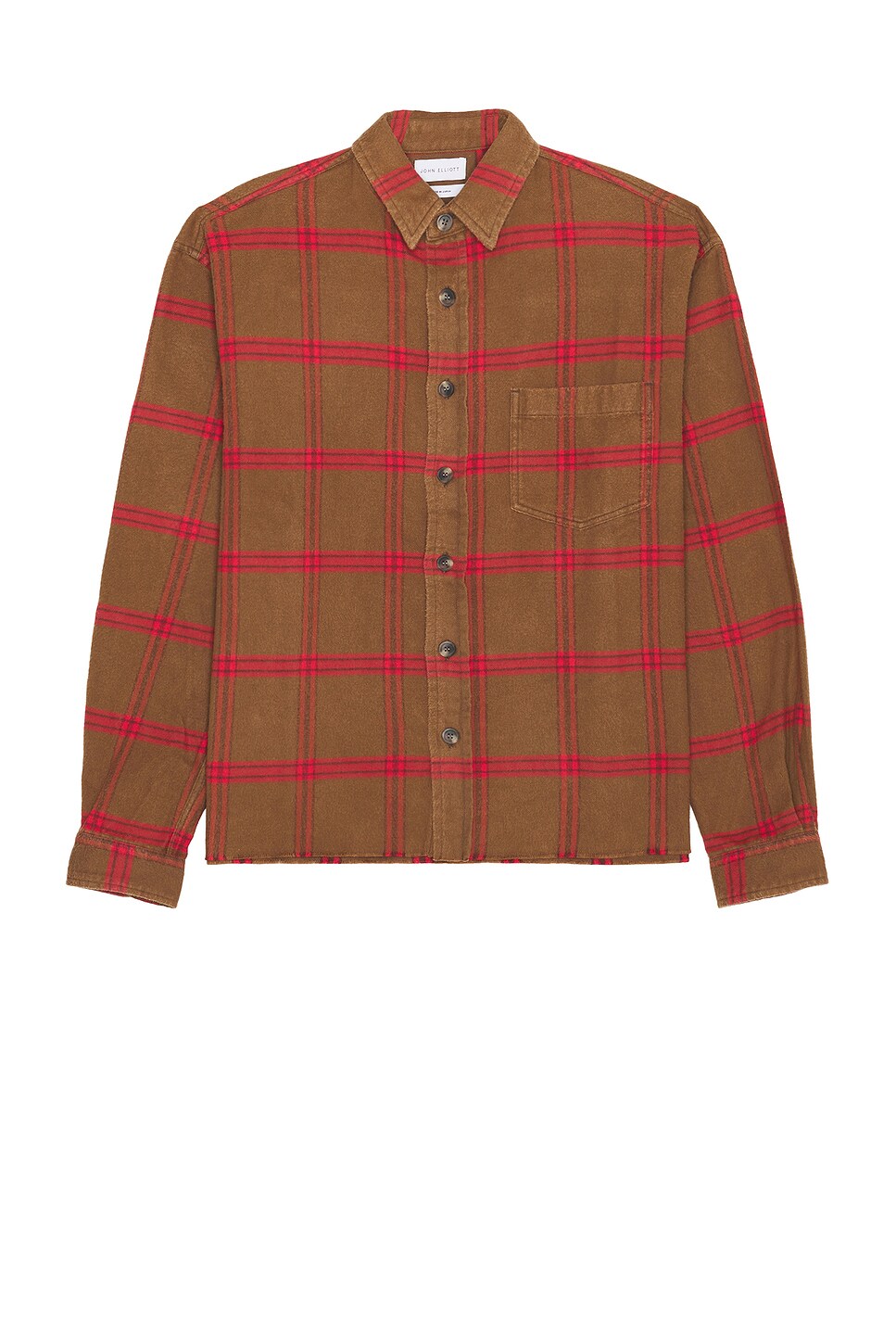 JOHN ELLIOTT Hemi Oversized Shirt in Bubba Check REVOLVE