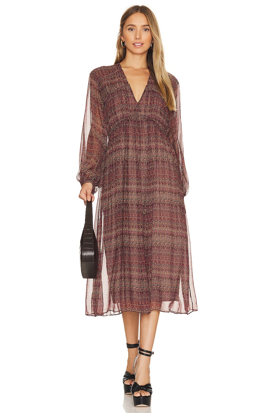 Joie Alquina Dress in Anise Flower Multi