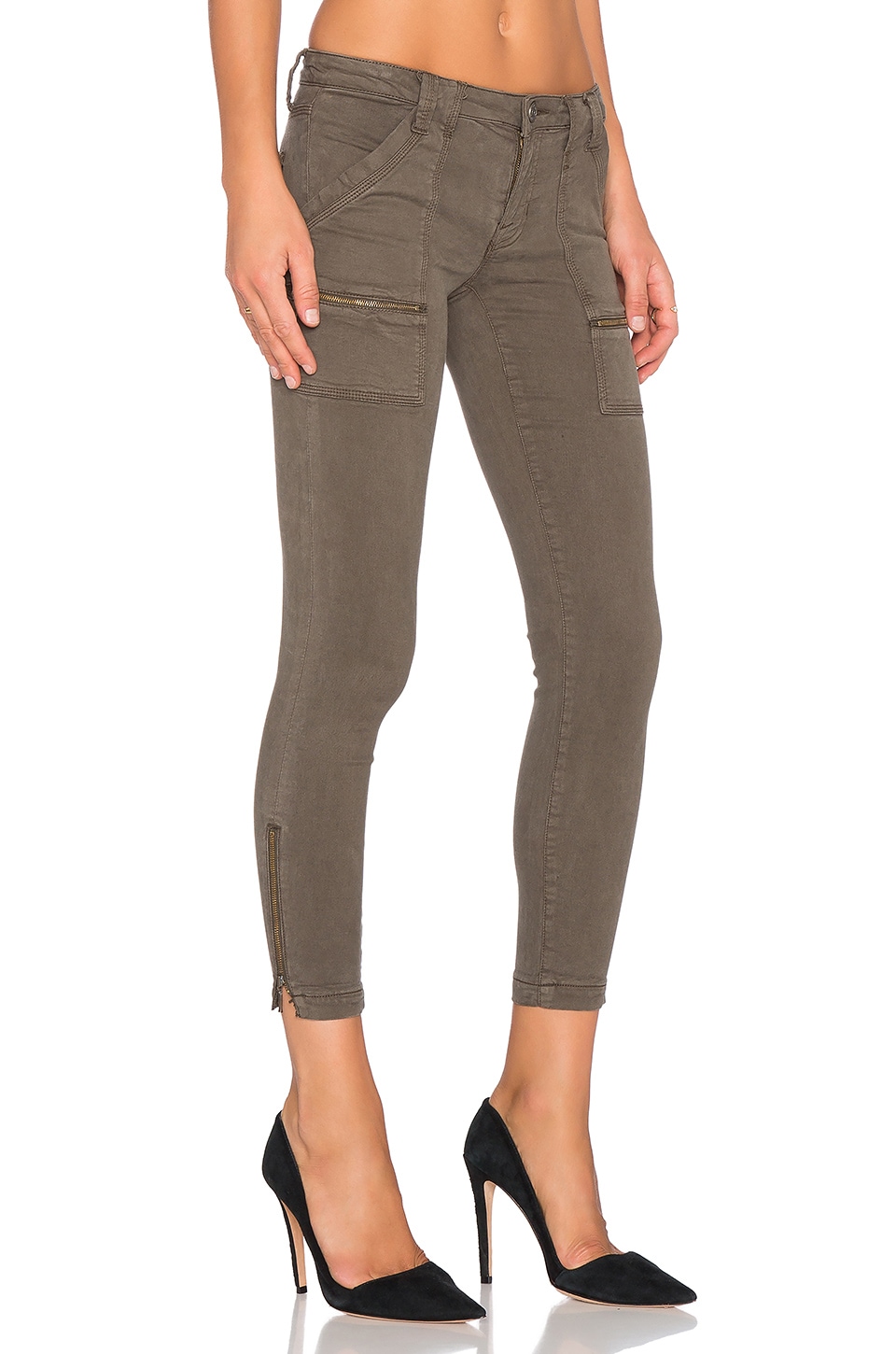 JOIE Park Twill Skinny Jeans, Cypress in Fatigue | ModeSens