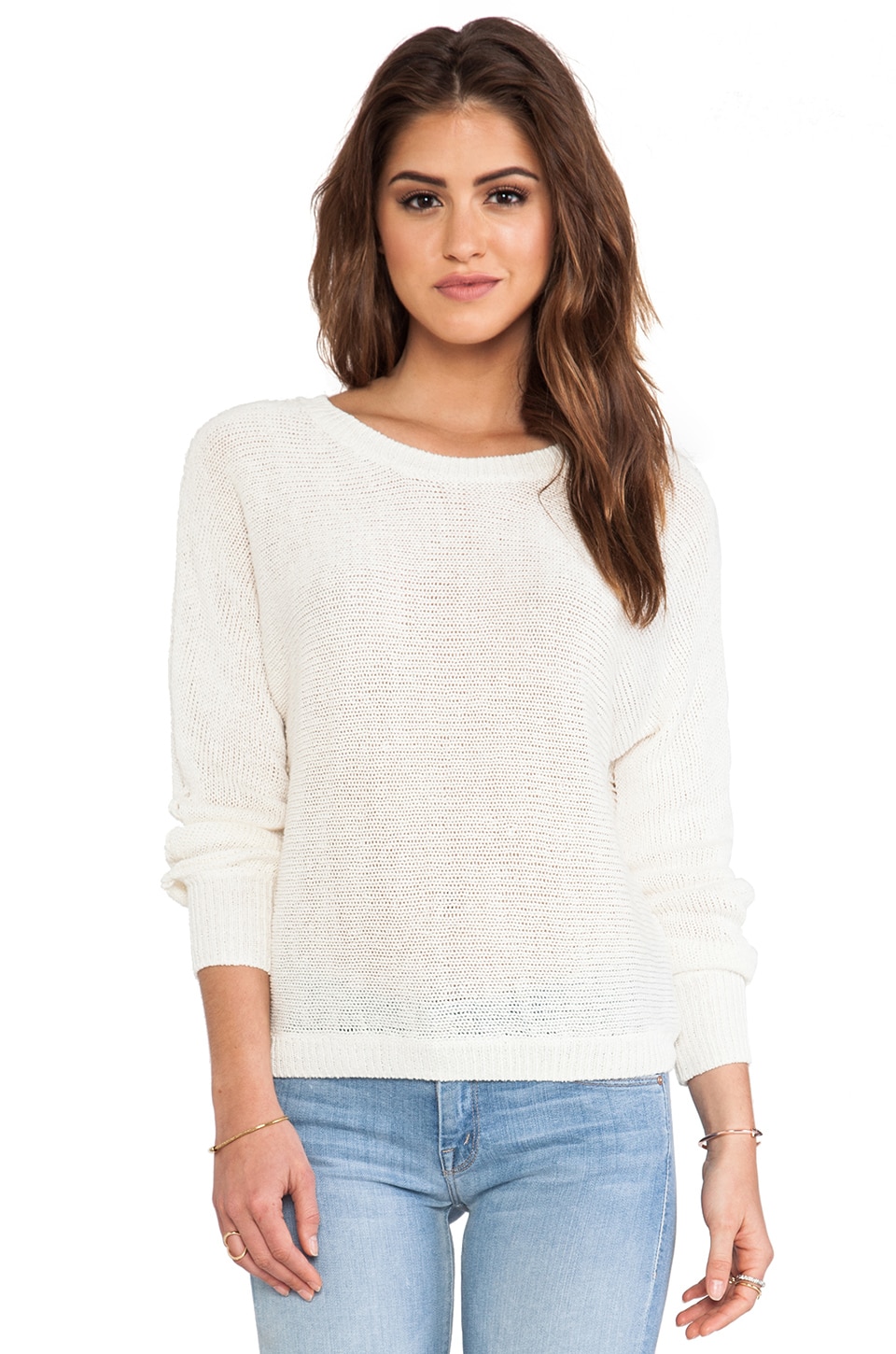Joie Avici Linen Sweater in Porcelain 