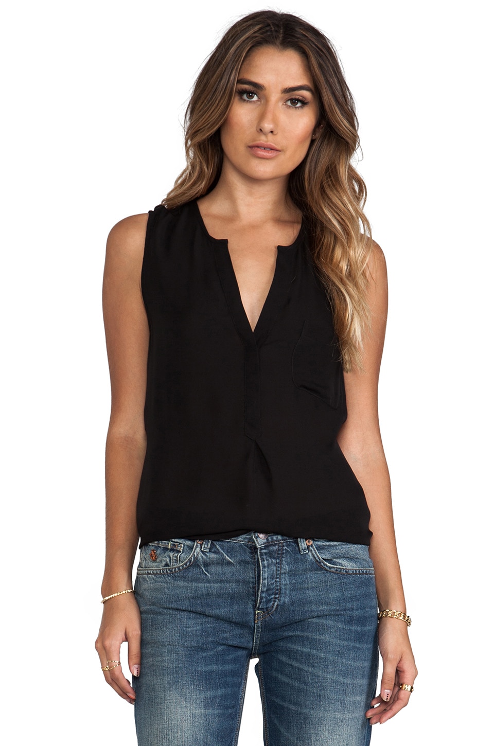 joie silk sleeveless blouse