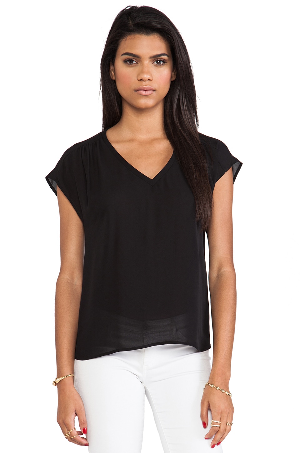 joie black blouse