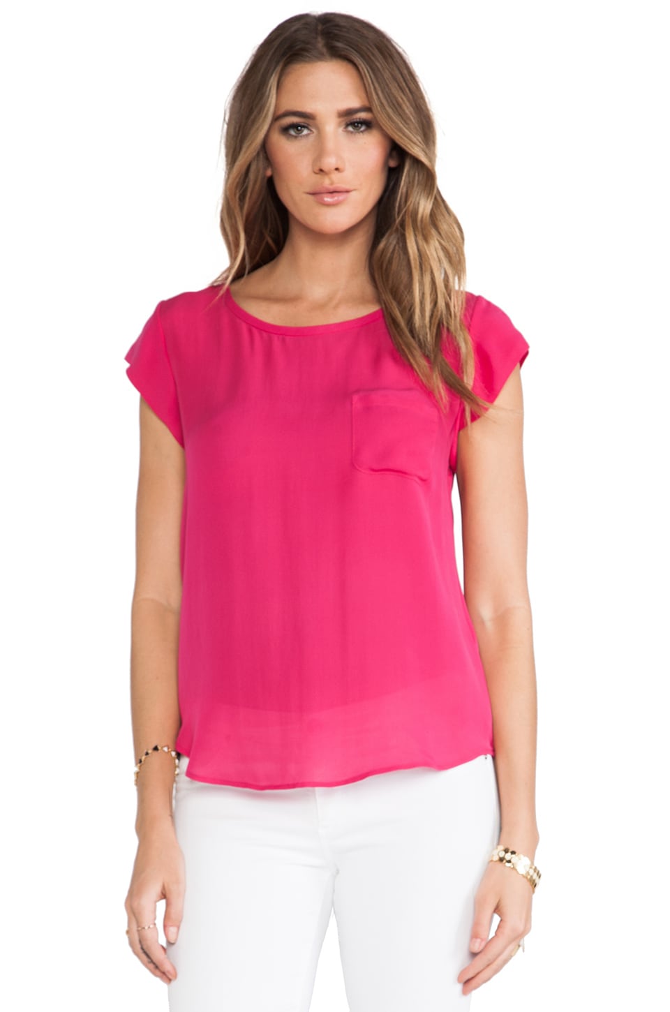 joie rancher silk top