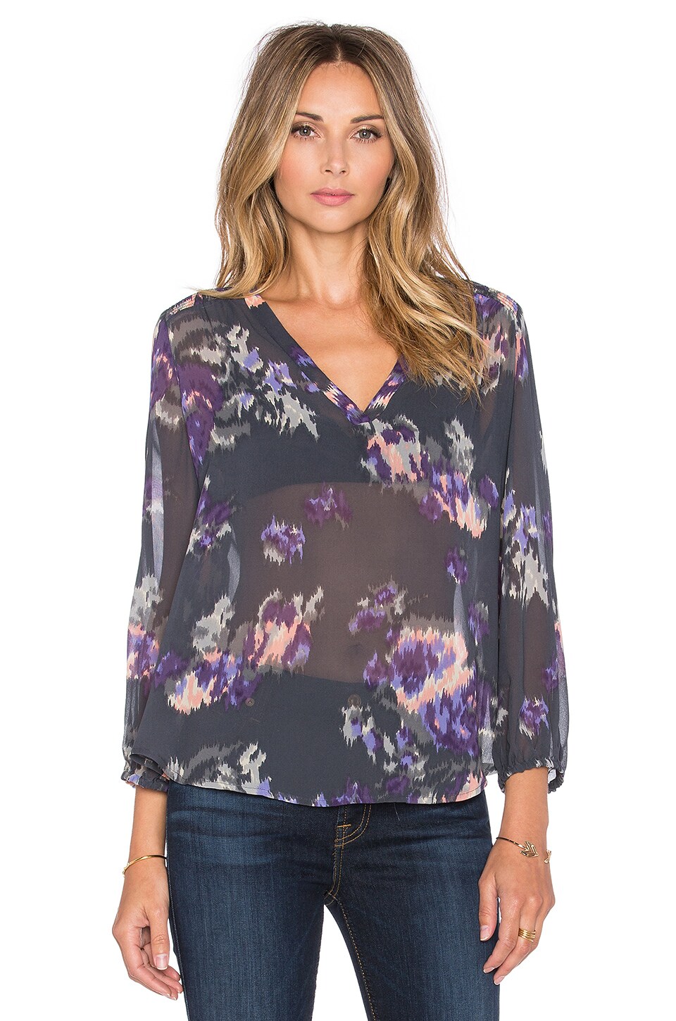 Joie Axcel Blouse in Charcoal