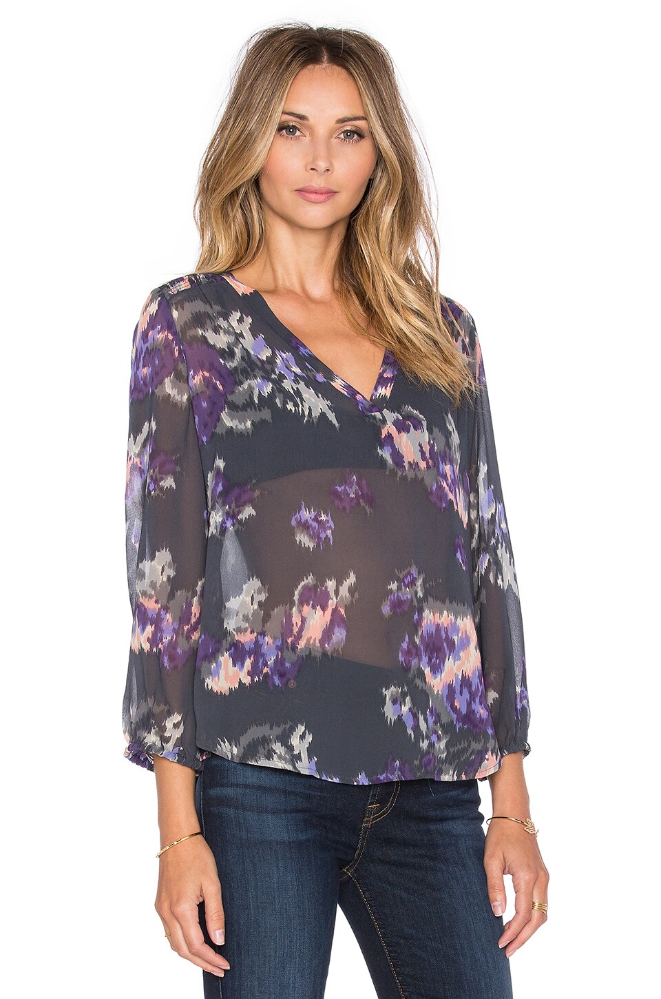 Joie Axcel Blouse in Charcoal
