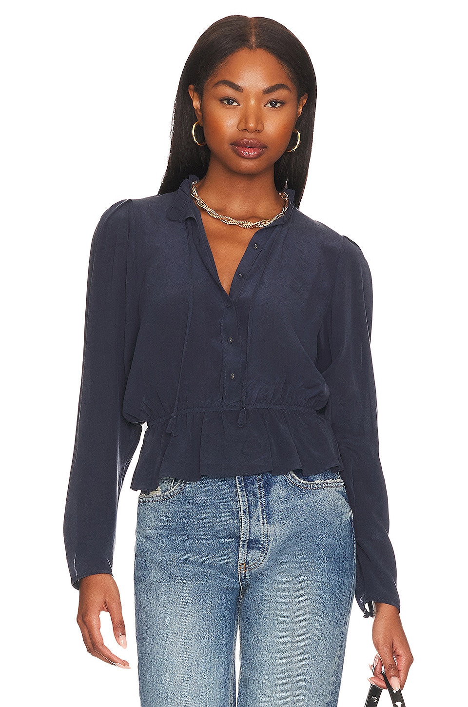 Joie Willow Top in Navy Blazer | REVOLVE