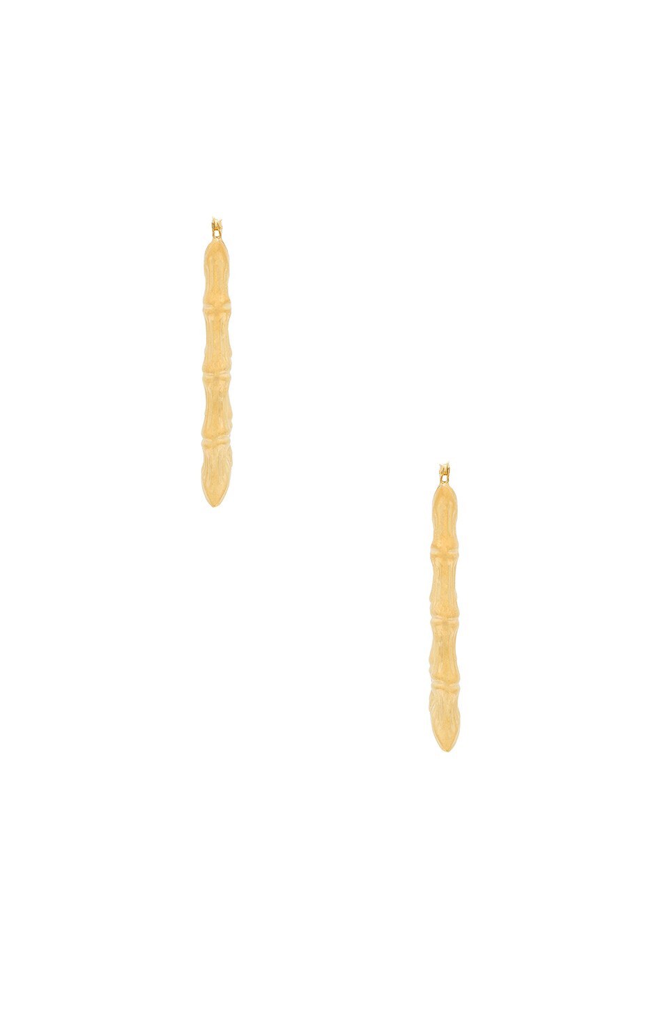 joolz by Martha Calvo Square Bamboo Hoops in Gold