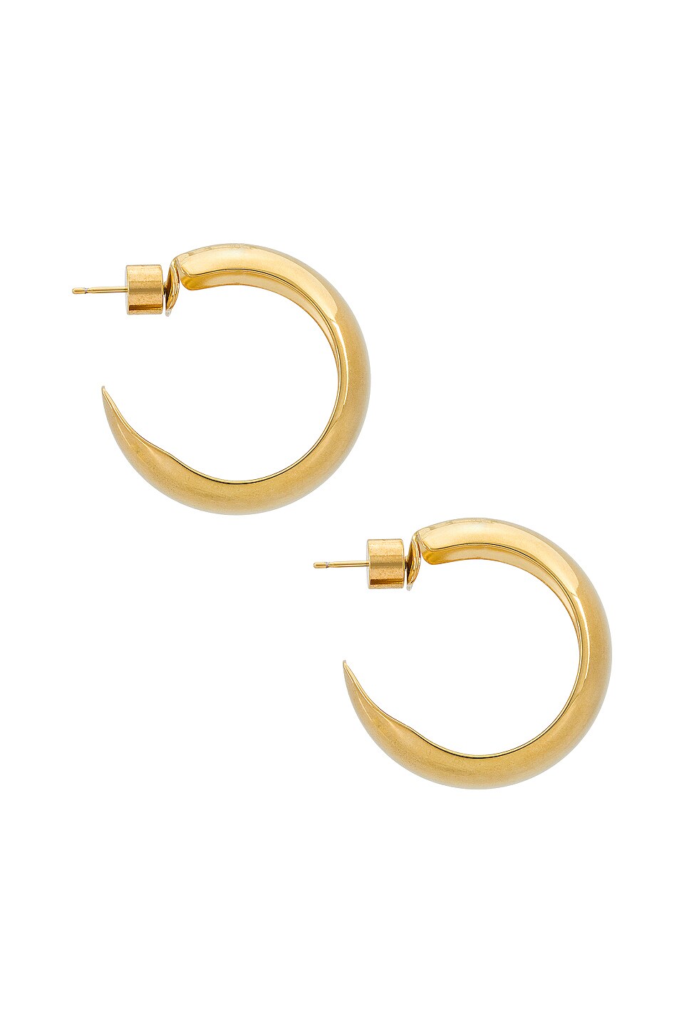 joolz by Martha Calvo Half Round Hoops in Gold
