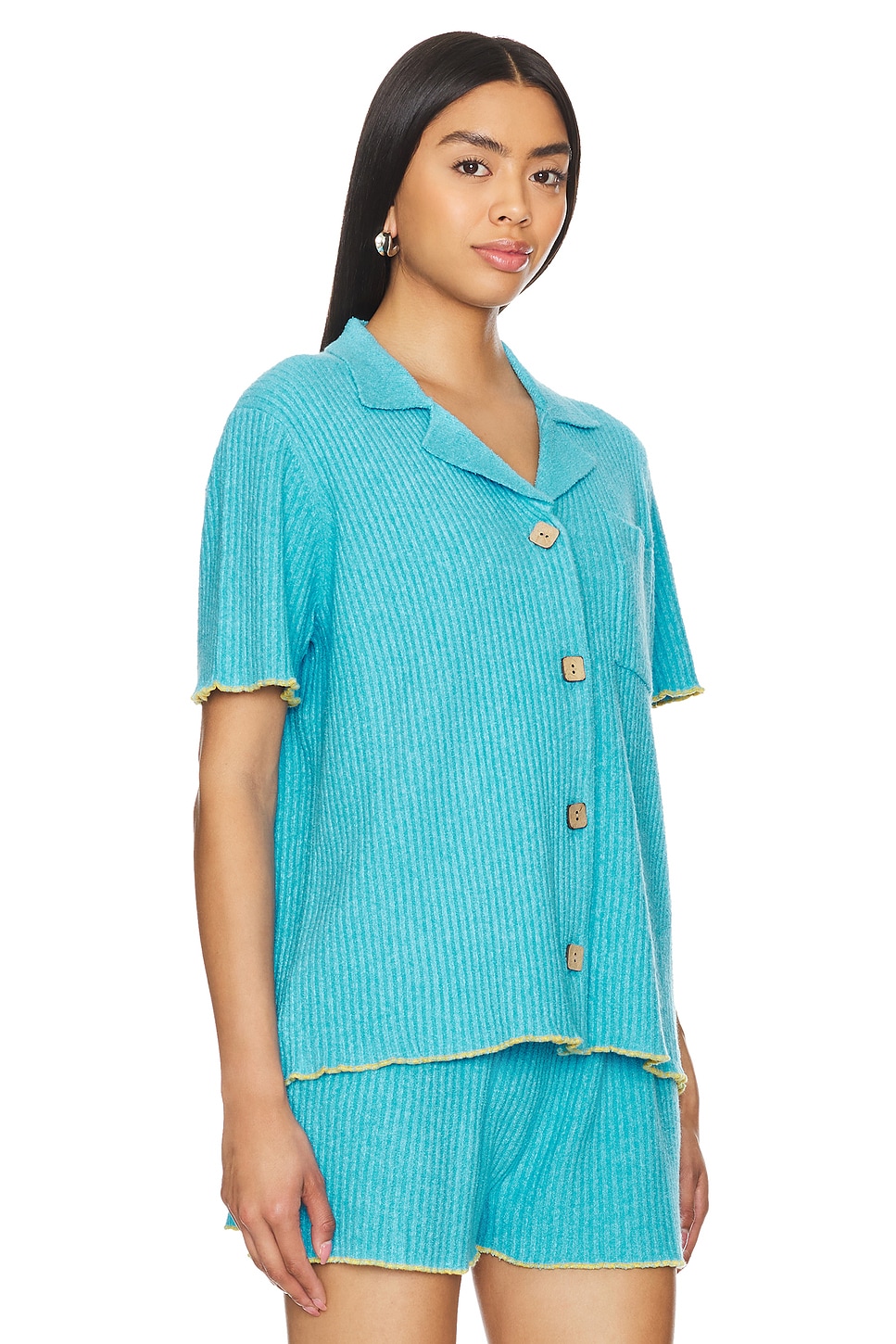 JoosTricot Chemise Top in Blue | REVOLVE