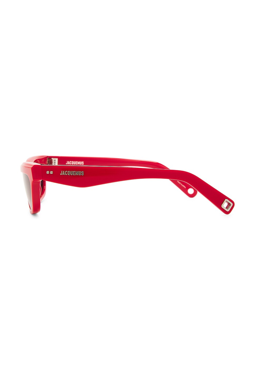 JACQUEMUS Salon Sunglasses in Red, Silver, & Grey | REVOLVE display picture 2