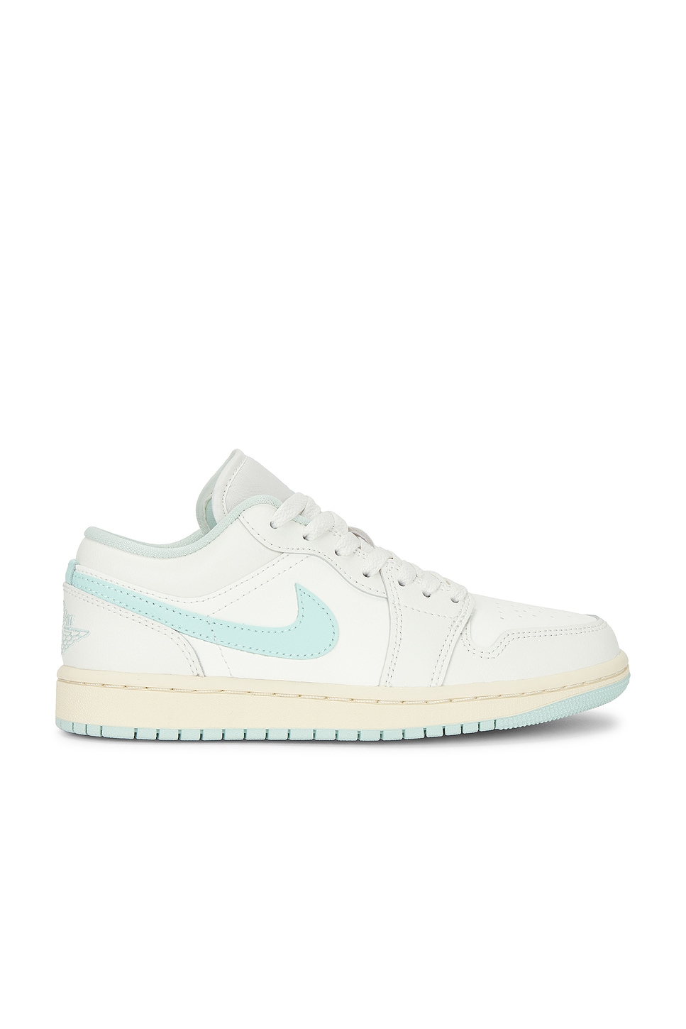 国内配送 NIKE W AIR JORDAN 1 LOW SAIL/IGLOO Jordan Air Jordan 1 Low Sneaker in Sail & Igloo | REVOLVE