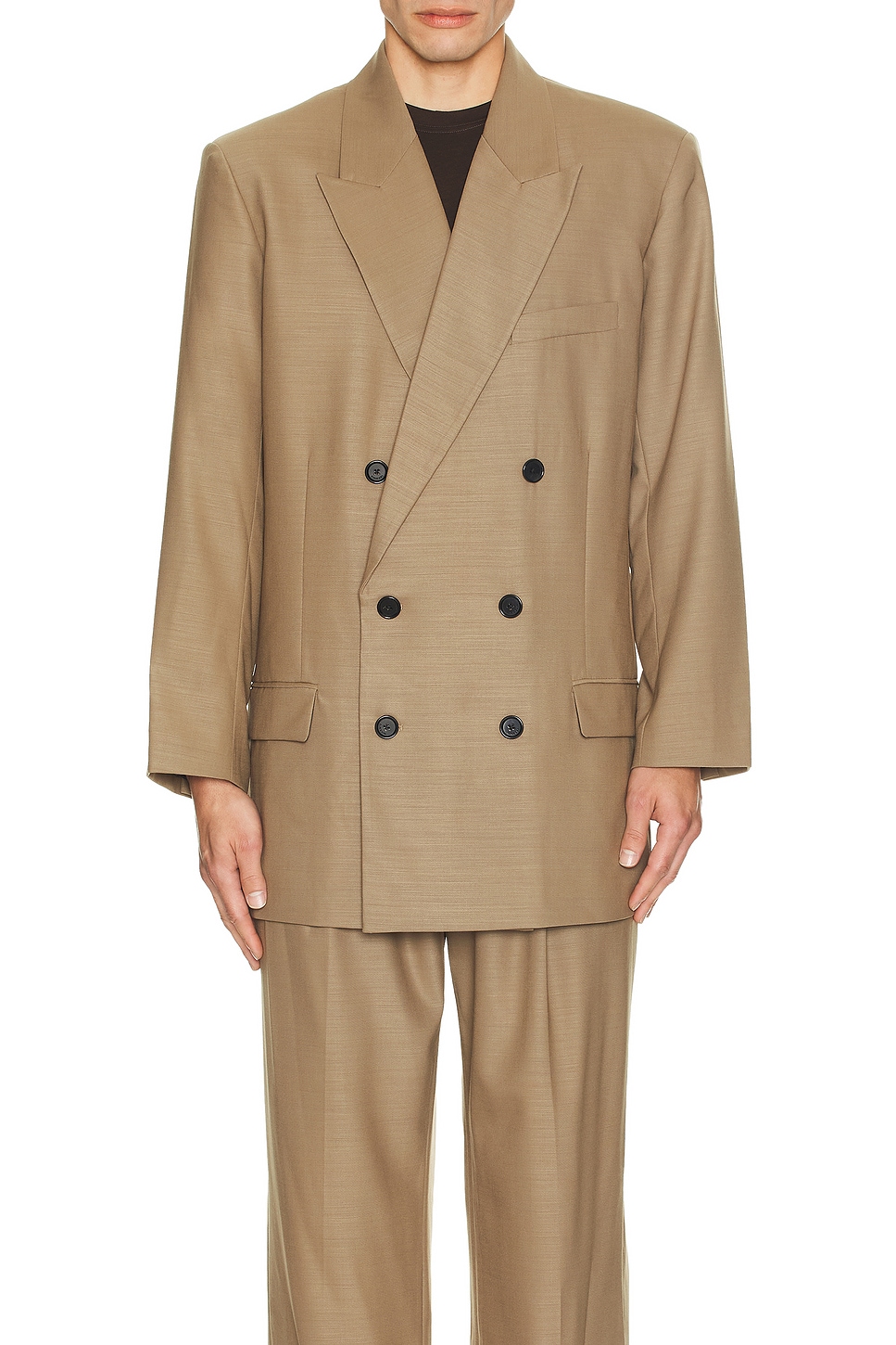 George Oversized Double Breasted Jacket - Thumbnail 3