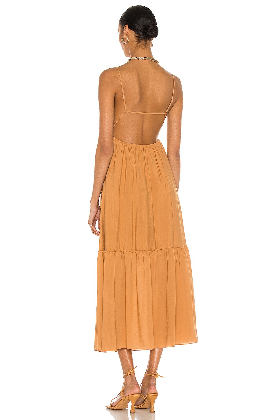 JONATHAN SIMKHAI Calliope Dress in Cashew REVOLVE