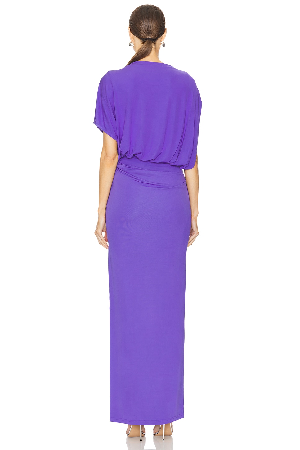 SIMKHAI Hollins Asymmetric Cape Gown thumbnail