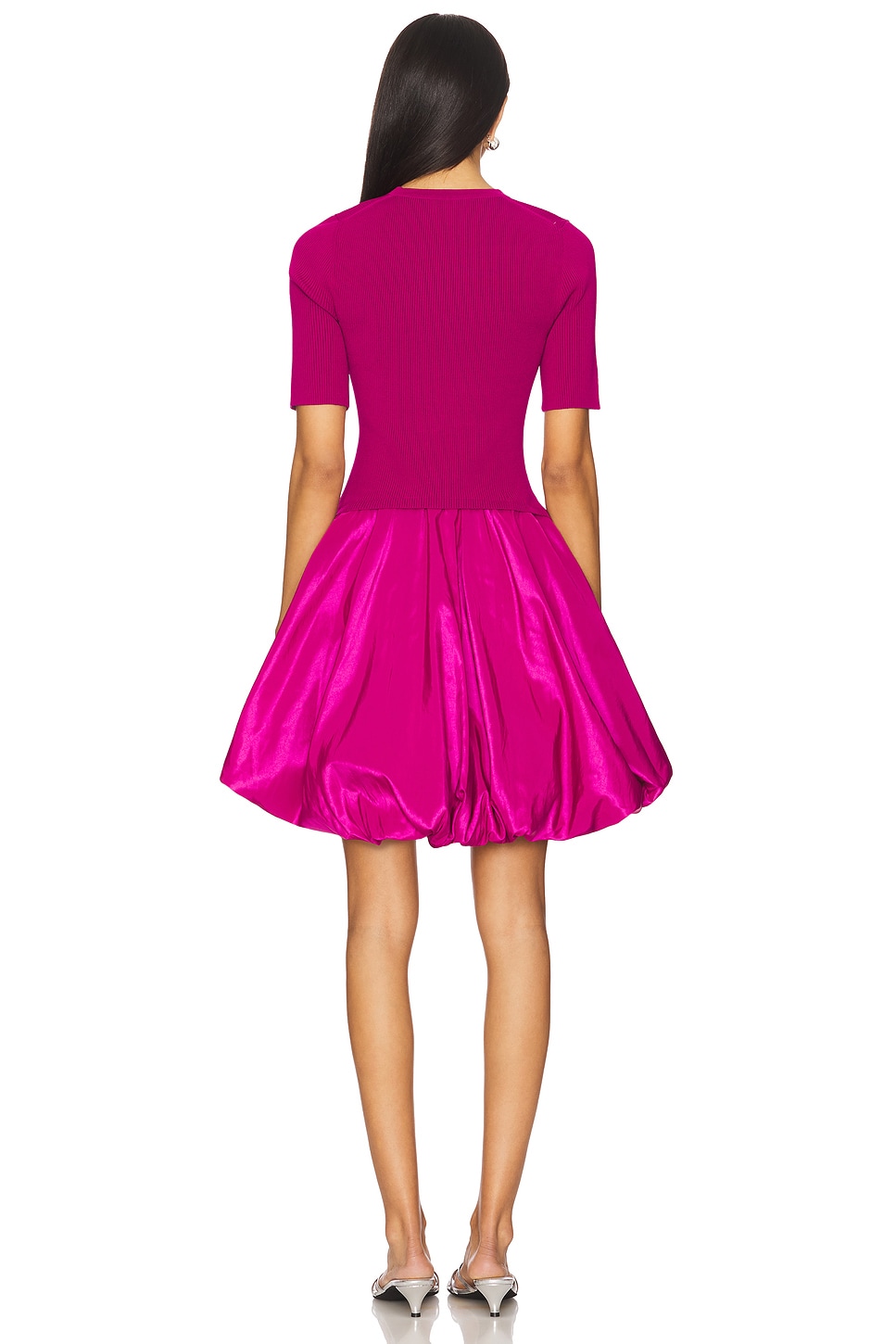 SIMKHAI Kenny Bubble Mini Dress in Magenta | REVOLVE