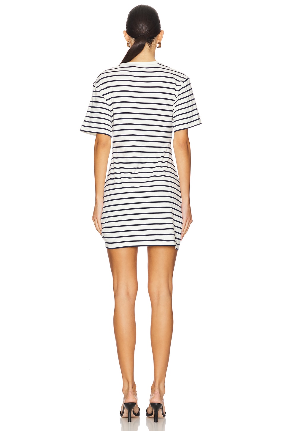 Zeus Short Sleeve Draped T-shirt Dress - Thumbnail 3